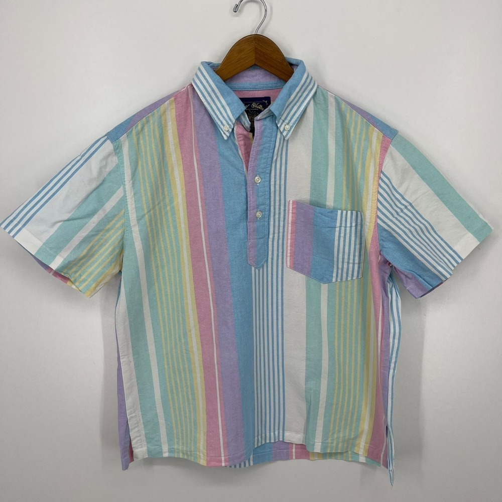 Chubbies Raindancer Short Sleeve Button Shirt Men's M Multicolor Striped New NWT